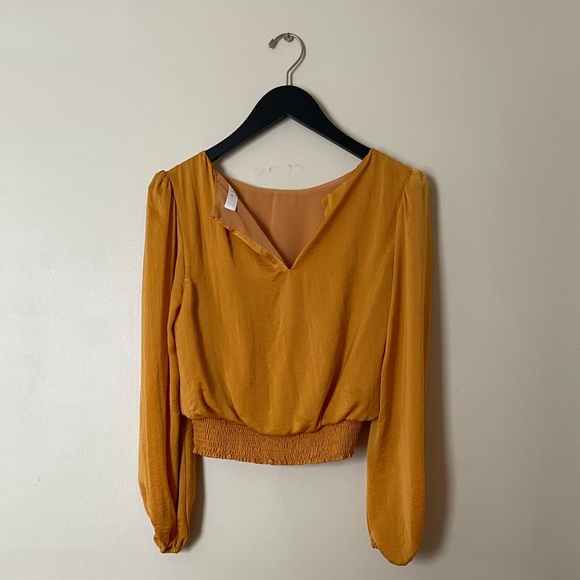 ASTR Satin Blouse - Picture 2 of 4